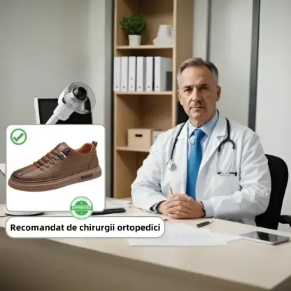 【🎉Reducere de 60% astăzi - ofertă pe timp limitat, nu o ratați】 - Pantofi ortopedici autentici din piele de vacă australiană👞 - Un must-have pentru bărbați✅
