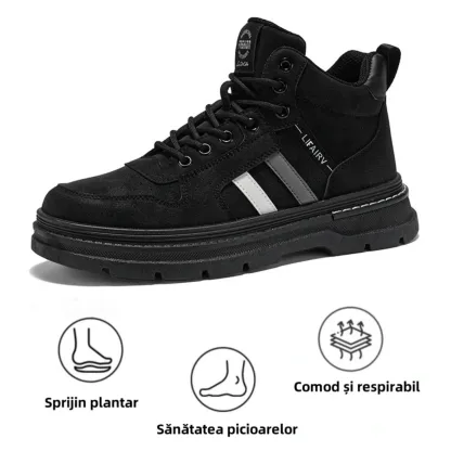 【🎁Ofertă limitată】Pantofi ortopedici ergonomici pentru bărbați, cusuți manual, confortabili la mers, ameliorează durerea✅