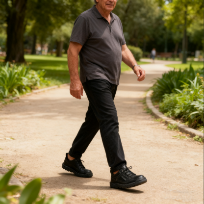 (🎉Reducerea de azi de 60%, se încheie în curând) 🐂 Pantofi ortopedici pentru bărbați din piele de vițel australian autentică 👞Cusuți manual, impermeabili și anti-alunecare ✅ Suport arc - mers confortabil