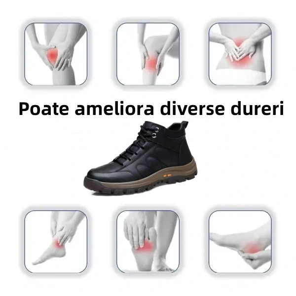 【🎁Ofertă limitată】Fabricat din piele de vițel australiană 🐂 Impermeabil și antiderapant - Confortabil la mers ✅ Suport pentru arcul plantar - Ameliorează durerea de picior ✅