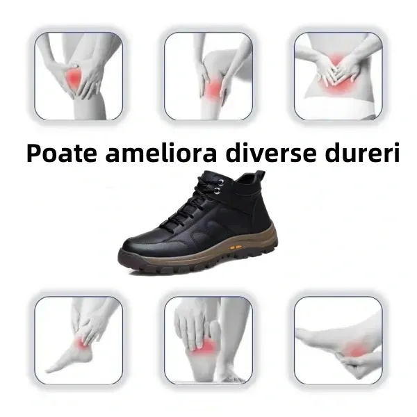 【🎁Ofertă limitată】Fabricat din piele de vițel australiană 🐂 Impermeabil și antiderapant - Confortabil la mers ✅ Suport pentru arcul plantar - Ameliorează durerea de picior ✅