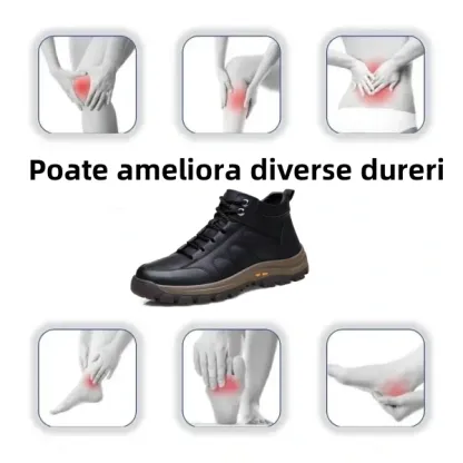 【🎁Ofertă limitată】Fabricat din piele de vițel australiană 🐂 Impermeabil și antiderapant - Confortabil la mers ✅ Suport pentru arcul plantar - Ameliorează durerea de picior ✅