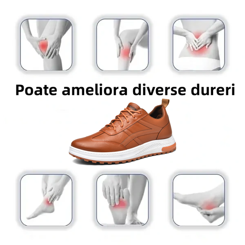 🔥Pantofi ortopedici italieni din piele de vițel: Suport pentru bolta plantară, confortabili și respirabili, ✅ameliorează durerea piciorului, ✅impermeabili și antiderapanți