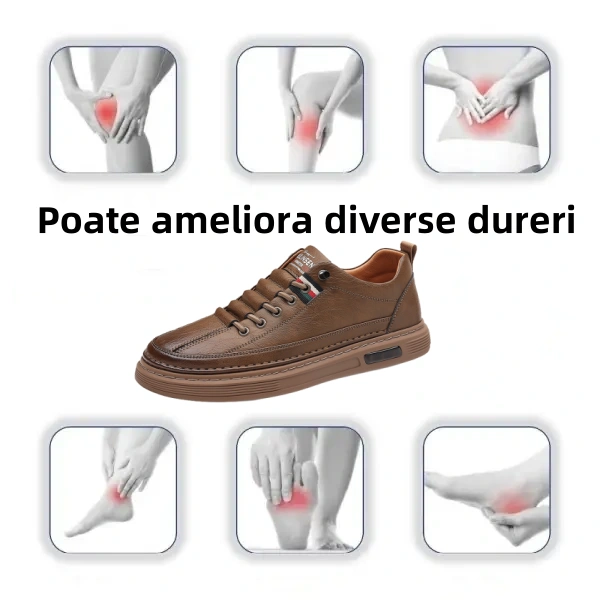【🎉Reducere de 60% astăzi - ofertă pe timp limitat, nu o ratați】 - Pantofi ortopedici autentici din piele de vacă australiană👞 - Un must-have pentru bărbați✅