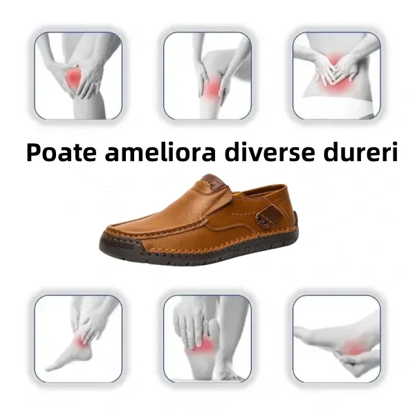 [⏰Reducere limitată de 60% - nu ratați!] 🔥 Pantofi de mers pentru bărbați, confecționați din piele naturală de vițel australiană👞✅Cusuți manual pentru mers confortabil