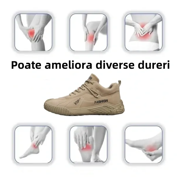 (🎉 50% reducere astăzi - ofertă pe timp limitat, nu o ratați) Pantofi ortopedici pentru bărbați ergonomici - suport pentru arc, cusute manual pentru o experiență confortabilă de mers 👞