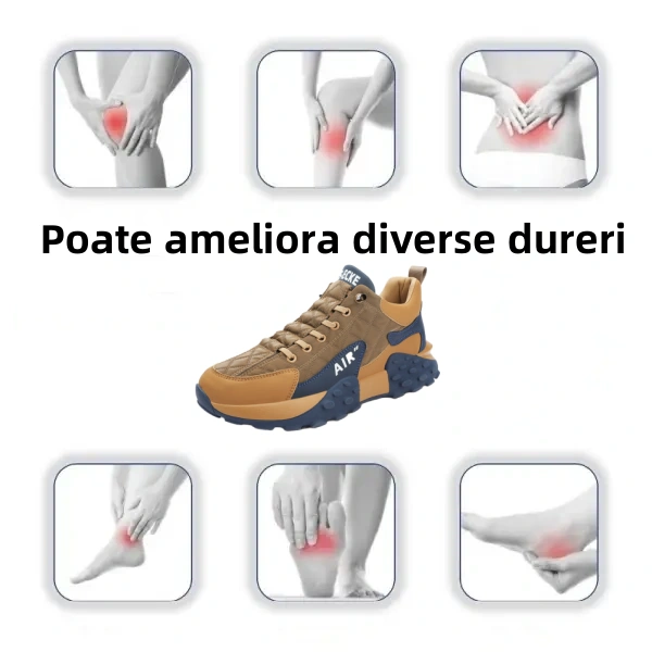 【🔥Reducere de primăvară 60%: doar astăzi】 Pantofi ortopedici cu design ergonomic 👞-Elimină durerile de picioare în 7 zile, ✅Tălpi interioare ecologice din spumă cu memorie pentru confort de mers--Cusute manual