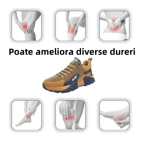 【🔥Reducere de primăvară 60%: doar astăzi】 Pantofi ortopedici cu design ergonomic 👞-Elimină durerile de picioare în 7 zile, ✅Tălpi interioare ecologice din spumă cu memorie pentru confort de mers--Cusute manual