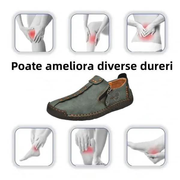 [🔥 Promoție de primăvară - Reducere limitată de 60% - Ofertă - Nu o ratați] Pantofi ortopedici cu design ergonomic - structură de susținere a arcului plantar 👞 Ameliorează cu ușurință durerea de picior✅