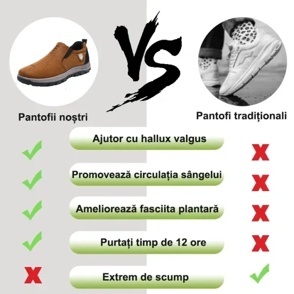 【⏰REDUCERE DE 50% AZI - NU RĂTAȚI-O】Pantofi casual pentru bărbați, suport pentru arc ✅Ușoare și confortabile - Piele de înaltă calitate + cusute manual👞