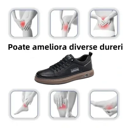 【🎉50% reducere azi, nu ratați】 🐂 Pantofi ortopedici pentru bărbați din piele de vițel australiană 👞Cusuți manual, impermeabili și anti-alunecare ✅Suport arc - mers confortabil