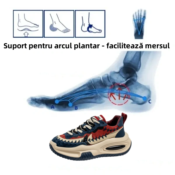 🔥【Reducere limitată de 60% - Ofertă】Pantofi casual ergonomici👞Suport pentru arcul plantar - Scapă ușor de durerile de picioare - Mergi confortabil✅