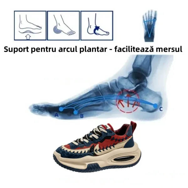 🔥【Reducere limitată de 60% - Ofertă】Pantofi casual ergonomici👞Suport pentru arcul plantar - Scapă ușor de durerile de picioare - Mergi confortabil✅