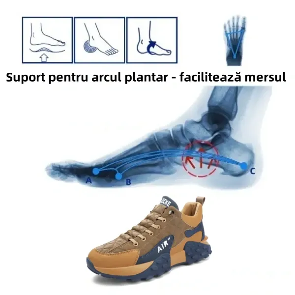 【🎁Ofertă limitată】🔥Încălțăminte ortopedică cu design ergonomic👞Suport pentru arcada plantară - Ameliorează durerea de picior și face mersul mai confortabil✅