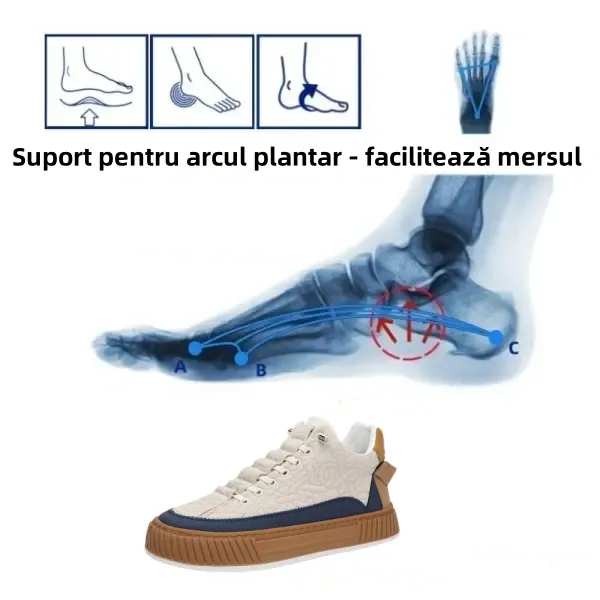 (🎉50% reducere astăzi, nu ratați) 🐂Pantofi ortopedici din piele de vițel australieni pentru bărbați 👞Cusuți manual, respirabili și anti-alunecare ✅Suport arc: mers confortabil