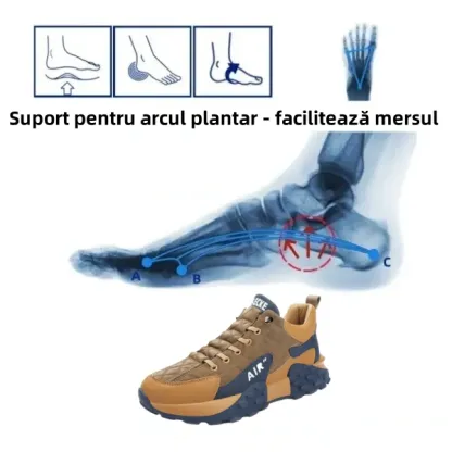 【🔥Reducere de primăvară 60%: doar astăzi】 Pantofi ortopedici cu design ergonomic 👞-Elimină durerile de picioare în 7 zile, ✅Tălpi interioare ecologice din spumă cu memorie pentru confort de mers--Cusute manual