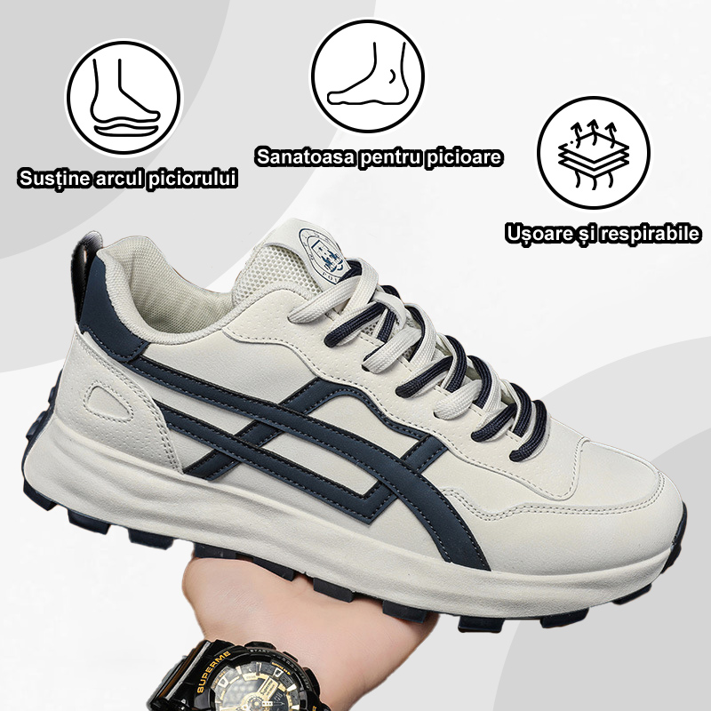 ⏰Reducere de 60% astăzi, nu o ratați - Pantofi casual pentru bărbați 👞Confortabil, Suport arc - ✅Design ergonomic