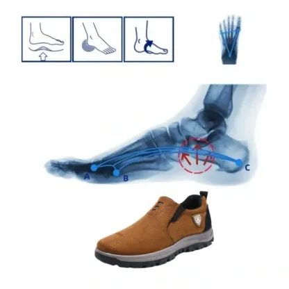 【⏰50% reducere astăzi - nu-l ratați】 Pantofi ortopedici cu design ergonomic - piele de înaltă calitate + cusături manual 👞