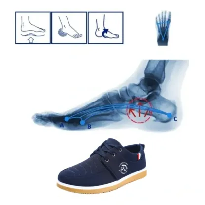 🔥Timp limitat, 50% reducere - Numai astăzi ⏰Pantofi ocazionali pentru bărbați - Ameliorează durerile de picioare și călcâi - ✅Suport pentru arc