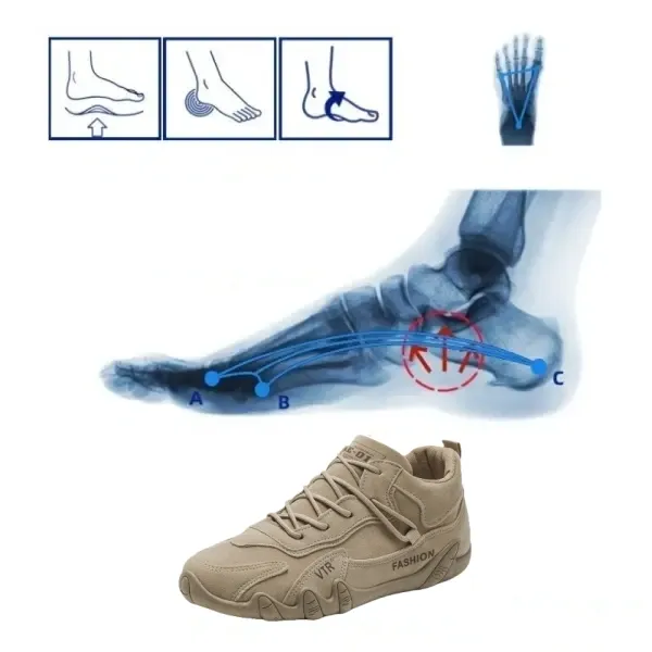 【⏰50% REDUCERE AZI - NUMAI AZI】 Pantofi comozi pentru bărbați ✅Suport arc - Piele de înaltă calitate + cusătură manuală👞