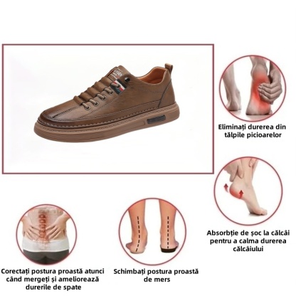 (🎉 50% reducere astăzi - ofertă pe timp limitat, nu o ratați) - Pantofi ortopedici autentici din piele de vițel australiană - Cusuți manual pentru confortul mersului 👞
