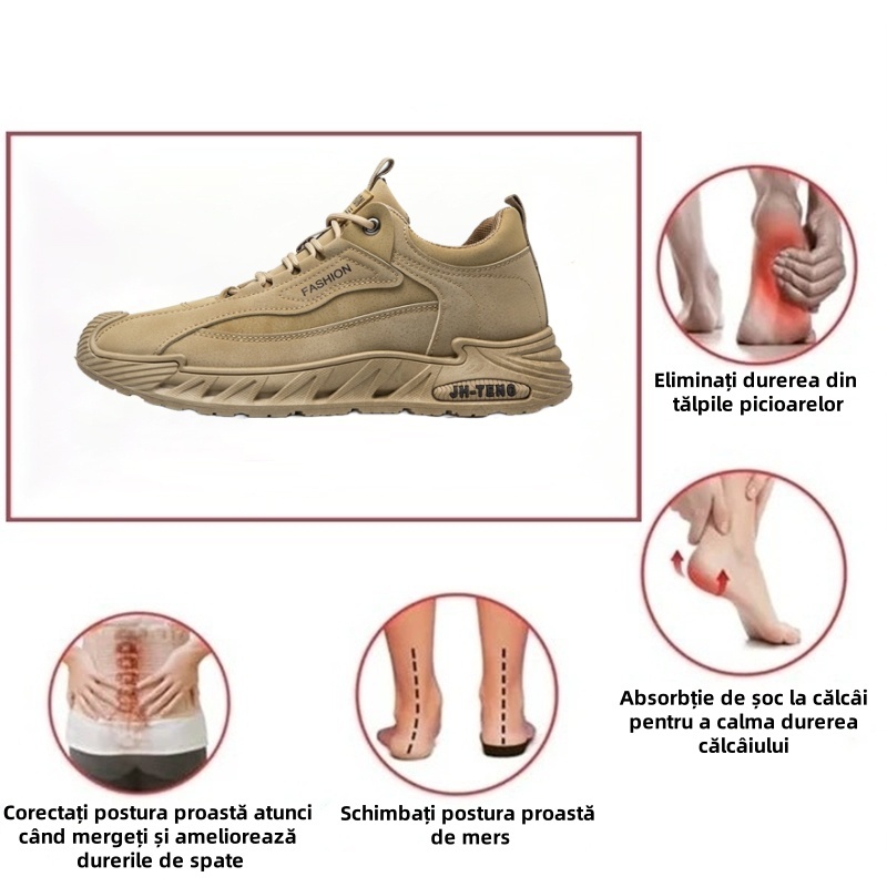 (⏰ Reducere de 50% pe perioadă limitată de primăvară, doar astăzi) Pantofi ortopedici noi pentru bărbați ✅ Ameliorează durerile de picioare, susținerea arcului – design ergonomic