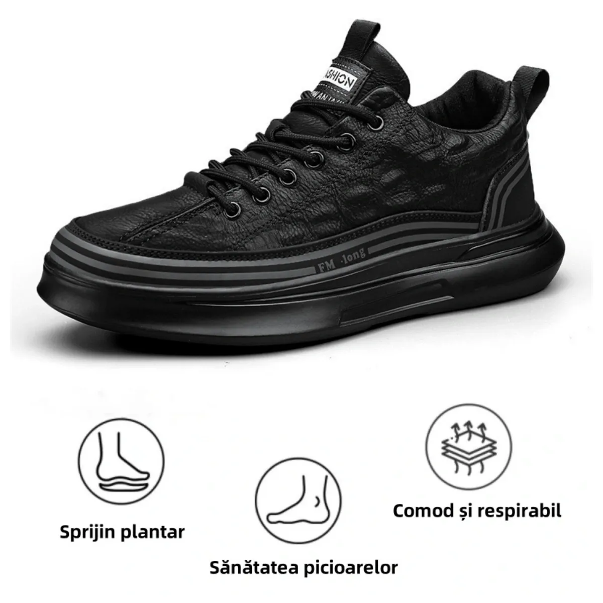 【🎁Ofertă limitată】Pantofi ortopedici pentru bărbați👞 Fabricați din piele de vițel🐂 Impermeabili și antiderapanți ✅Suport pentru arcul plantar - mers confortabil✅