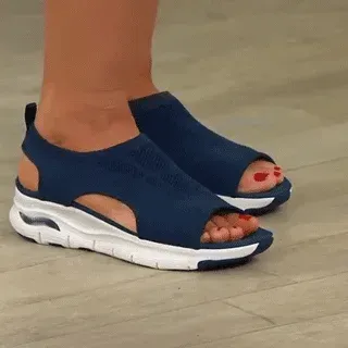 🔥Timp limitat 50% reducere, doar azi - Sandale cu platforma cu arcuit AMALFI, confortabile si usoare