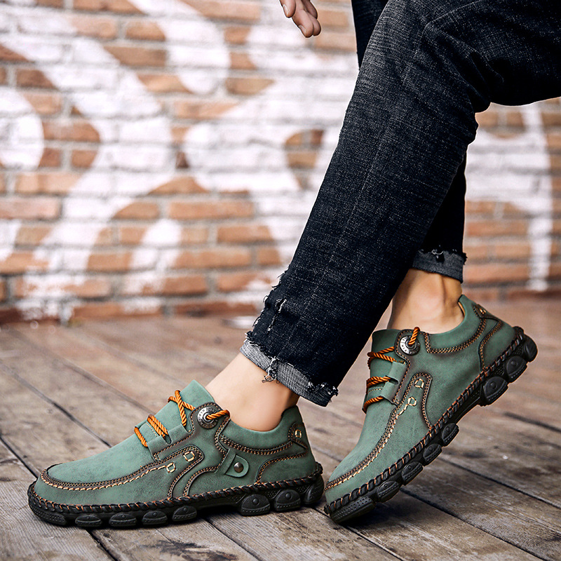 【🎁50% reducere astăzi - nu-l ratați】 Pantofi ortopedici cu design ergonomic - piele de înaltă calitate + cusături manual 👞