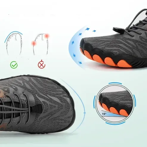 [🔥Reducere de 50% pe durată limitată - nu o ratați] Pantofi anti-alunecare desculți cu design ergonomic: confortabili pentru mers pe jos