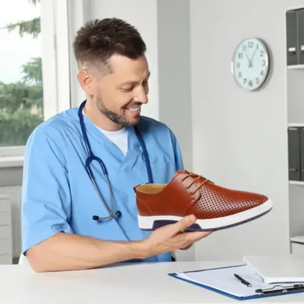 (🔥50% reducere astăzi - doar astăzi) Pantofi ortopedici din piele naturală pentru bărbați👞Suport arcuit, ușor, confortabil și potrivit pentru mers pe jos