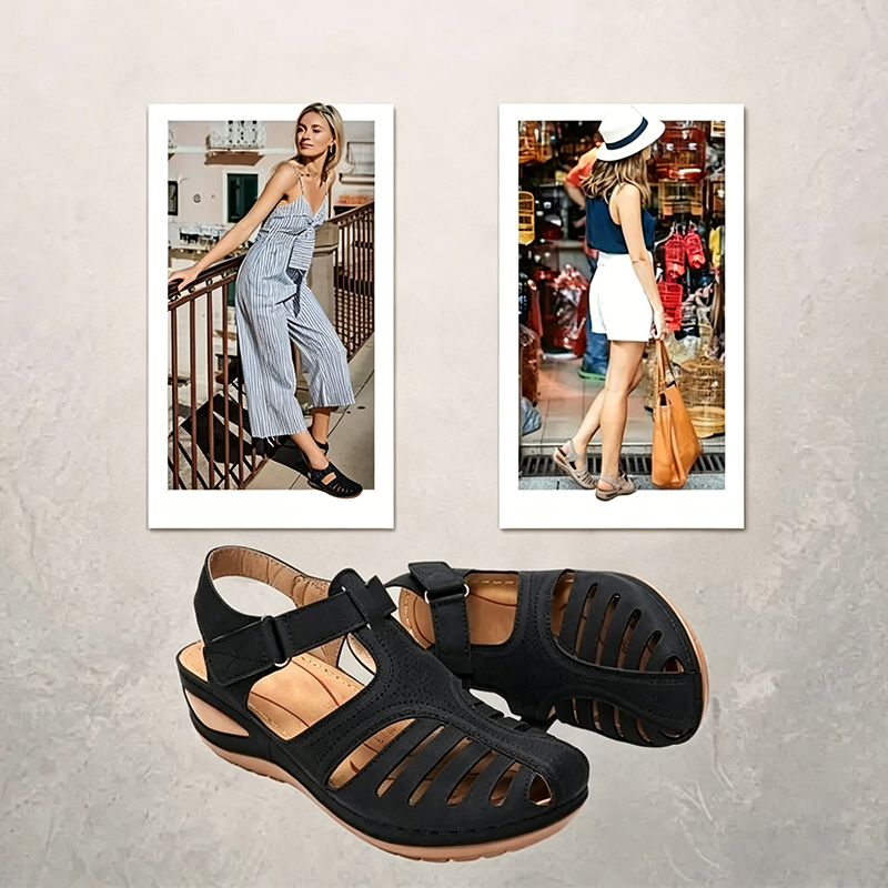 🔥 Sandale ortopedice de vară pentru femei — Suport pentru arcul piciorului — Design ergonomic — Ușoare și confortabile, mers ușor toată ziua ✅