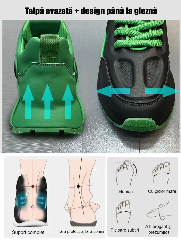 (🔥50% reducere astăzi - nu-l ratați) Pantofi ortopedici de înaltă calitate pentru bărbați👞Suport arcuit, postură corectă de mers - Design ergonomic