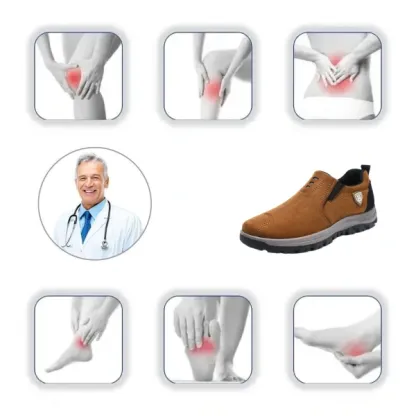 【⏰50% reducere astăzi - nu-l ratați】 Pantofi ortopedici cu design ergonomic - piele de înaltă calitate + cusături manual 👞