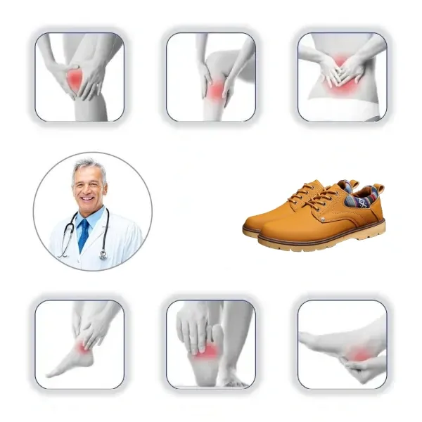 【⏰50% reducere astăzi - nu-l ratați】 Pantofi ortopedici cu design ergonomic - piele de înaltă calitate + cusături manual 👞