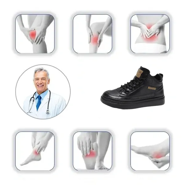 【⏰50% REDUCERE AZI - NU RĂTAȚI-O】Pantofi comozi pentru bărbați ✅Suport arc - Piele de înaltă calitate + cusătură manuală👞