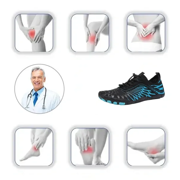 [🔥Reducere de 50% pe durată limitată - nu o ratați] Pantofi anti-alunecare desculți cu design ergonomic: confortabili pentru mers pe jos