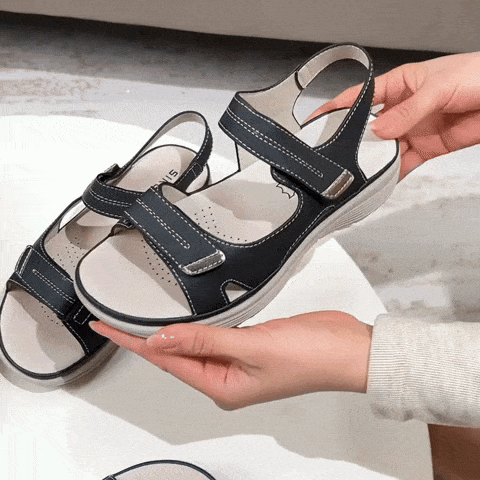 🔥Sandale la modă 2026✅ Vârf lat + Velcro + Talpă durabilă și antiderapantă + Suport pentru bolta plantară - Mers confortabil toată ziua✅