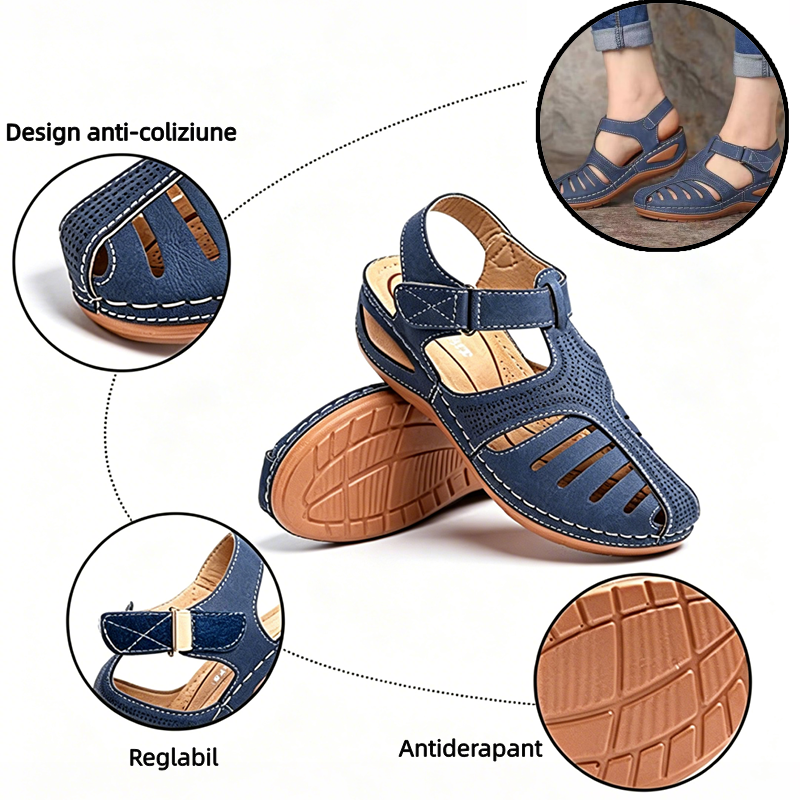 🔥 Sandale ortopedice de vară pentru femei — Suport pentru arcul piciorului — Design ergonomic — Ușoare și confortabile, mers ușor toată ziua ✅