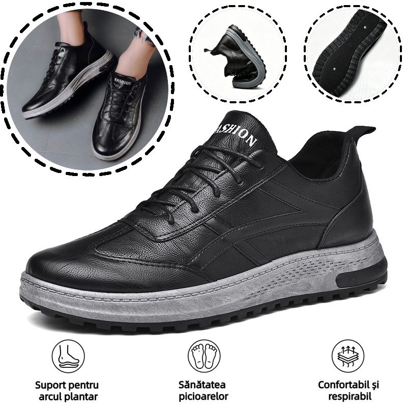 🔥Pantofi ortopedici italieni din piele de vițel: Suport pentru bolta plantară, confortabili și respirabili, ✅ameliorează durerea piciorului, ✅impermeabili și antiderapanți