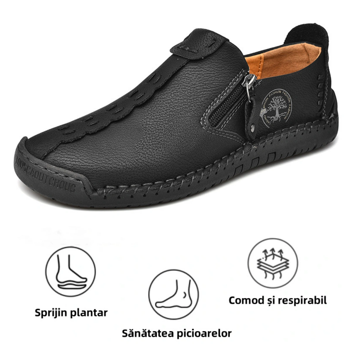 【🎉 Ofertă limitată de primăvară cu 60% reducere, doar astăzi - nu o ratați】 - Pantofi ortopedici pentru bărbați din piele de vițel australiană 👞 Mers confortabil și ameliorarea durerii✅