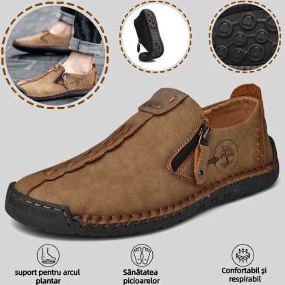 🔥Pantofi ortopedici bărbătești, confecționați din piele de vițel australiană👞cuși manual✅confortabili la mers, ameliorează durerea✅potriviți pentru diverse ținute