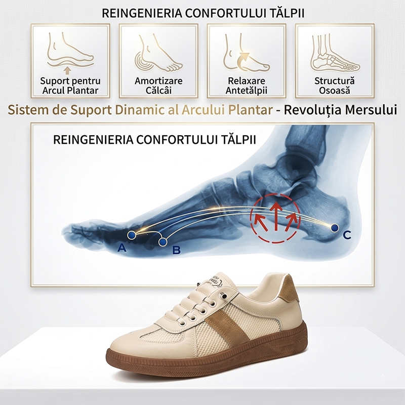 ☀️ Noutăți de vară: Pantofi de mers pentru bărbați — Suport pentru arcul plantar pentru ameliorarea durerii de picioare — Mers confortabil toată ziua — Versatil și elegant ✅