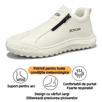 【🎁Ofertă limitată】Pantofi bărbătești din piele de vițel🐂 Pantofi ortopedici recent îmbunătățiți: Suport pentru arcul plantar - Ușor de încălțat și dezlănțuit✅ Impermeabili și antiderapanți - Potriviti pentru toate condițiile meteorologice✅