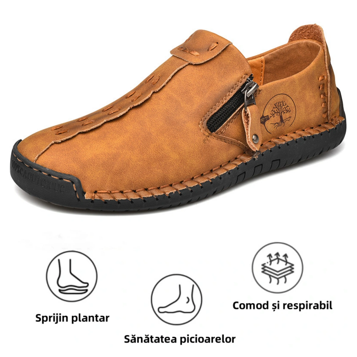 【🎉 Ofertă limitată de primăvară cu 60% reducere, doar astăzi - nu o ratați】 - Pantofi ortopedici pentru bărbați din piele de vițel australiană 👞 Mers confortabil și ameliorarea durerii✅