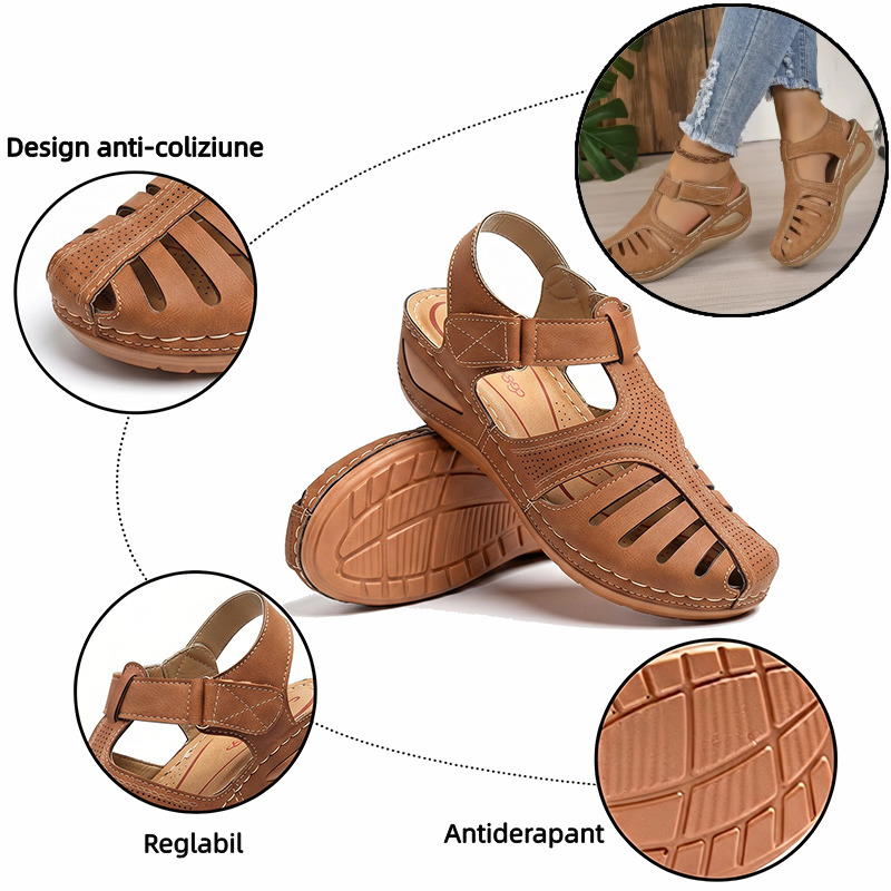 🔥 Sandale ortopedice de vară pentru femei — Suport pentru arcul piciorului — Design ergonomic — Ușoare și confortabile, mers ușor toată ziua ✅