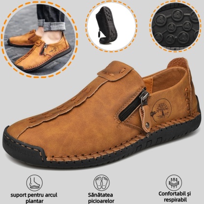 🔥Pantofi ortopedici bărbătești, confecționați din piele de vițel australiană👞cuși manual✅confortabili la mers, ameliorează durerea✅potriviți pentru diverse ținute