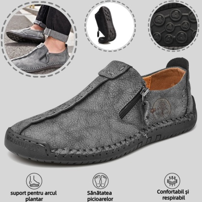 🔥Pantofi ortopedici bărbătești, confecționați din piele de vițel australiană👞cuși manual✅confortabili la mers, ameliorează durerea✅potriviți pentru diverse ținute