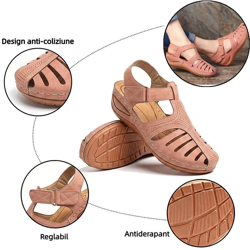🔥 Sandale ortopedice de vară pentru femei — Suport pentru arcul piciorului — Design ergonomic — Ușoare și confortabile, mers ușor toată ziua ✅