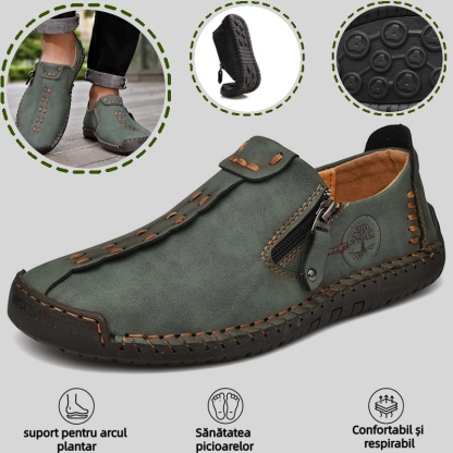 🔥Pantofi ortopedici bărbătești, confecționați din piele de vițel australiană👞cuși manual✅confortabili la mers, ameliorează durerea✅potriviți pentru diverse ținute
